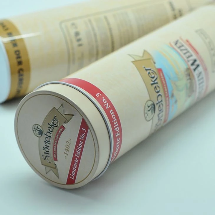 Round Wine Metal Tin Can